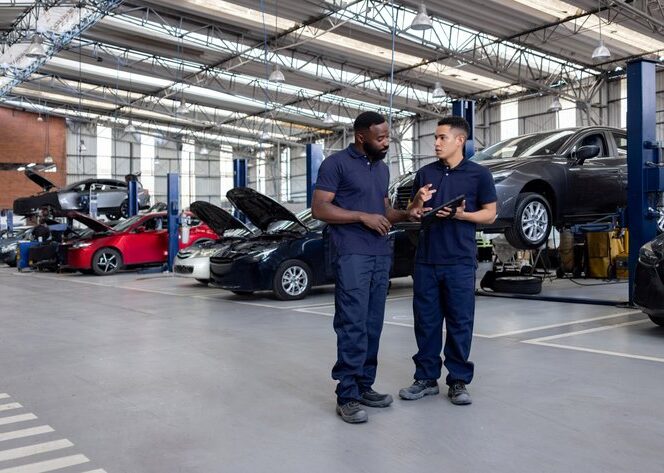 Auto technicians working Auto Service Center in Colorado Springs, CO